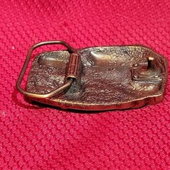 3&Prime; BELT BUCKLE Bass Anglers Sportsman Society VINTAGE B.A.S.S. Brass metal Fish