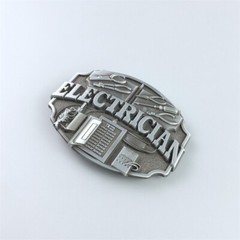 Antique Silver Electrician Trades Tradesman Belt Buckle also Stock in the US