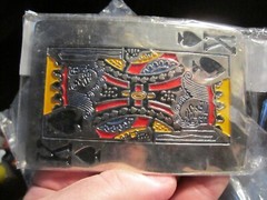 KING OF SPADES PLAYING CARD DESIGN BELT BUCKLE HEAVY METAL NEW – BBA-9A