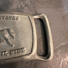 Vintage United States 25 Mile Trail Ride Belt Buckle Horse Equestrian