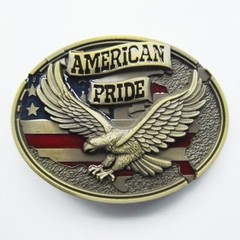 NEW AMERICAN PRIDE EAGLE ANIMAL USA 3-D BELT BUCKLE