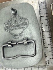 2025 Pendleton Whiskey Let&rsquo;er Buck Rodeo Cowboy Montana Silversmiths Belt Buckle