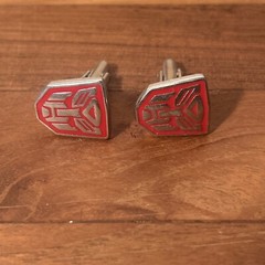 Transformers Movie Autobot Enamel Metal Cufflinks (S3.8)