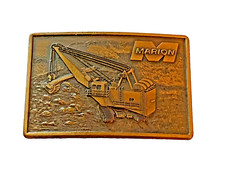 Marion Front Shovel Belt Buckle w/ Trademark Logo Mining Construction