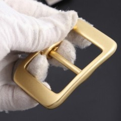 2x Solid Brass Pin Buckle for Men Leather Belt Replacement Straps Accessory Chic