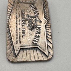 John Deere Vintage Belt Buckle 1984 Historical 1936 Trademark Moline Illinois