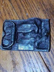 1983 Bergamot Brass Works Vintage Train Railroad Belt Buckle Made in USA