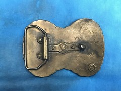 vintage 80s BUTCH CASSIDY AND THE SUNDANCE KID PINKERTON&rsquo;S GALLERY BELT BUCKLE