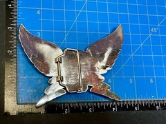 Winged Skull with Stars Reflective Gothic Punk Motorcycle Biker Belt Buckle