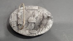 1990 Siskiyou Pewter Western Belt Buckle Co P-89 Native American Indian Eagle