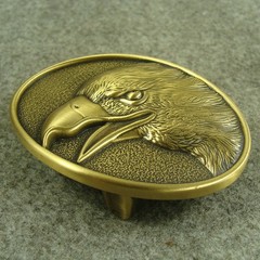 Solid Brass “ Eagle ” Oval Belt Buckles For 1.5&Prime; Plate Pin western Buckle Z248