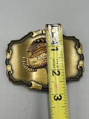 Vintage Quail Bird Belt Buckle 1970s Raintree Jewelry & Co Western Cowboy