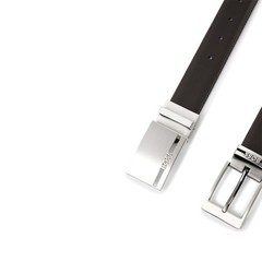 BOSS Men&rsquo;s Belt Reversible Belt 2 Buckles in Gift Box Self Shortening Reversible