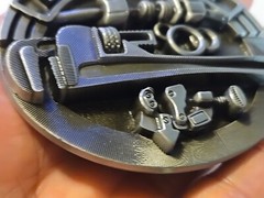 PROFESSIONAL PLUMBER PIPE WRENCH Metal Belt Buckle