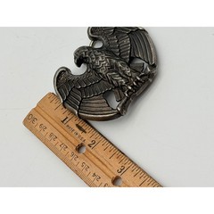 Vintage Avon Silver Tone Eagle Belt Buckle Patriotic Americana Western Biker