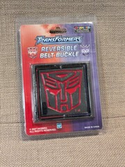 Hasbro 2007 Transformers Autobot Decepticon Reversible Metal Belt Buckle New