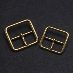1pcs 35/40mm Square Solid Brass Belt Buckle Single Prong Belt Buckle Replacement