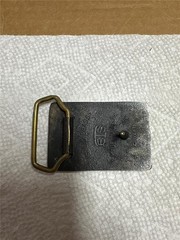 Vintage BTS Solid Brass Sun and Mountains Belt Buckle