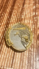 Vintage Metal 80th Anniversary Naval Petroleum Reserve No. 1 Buckle 1912-1992