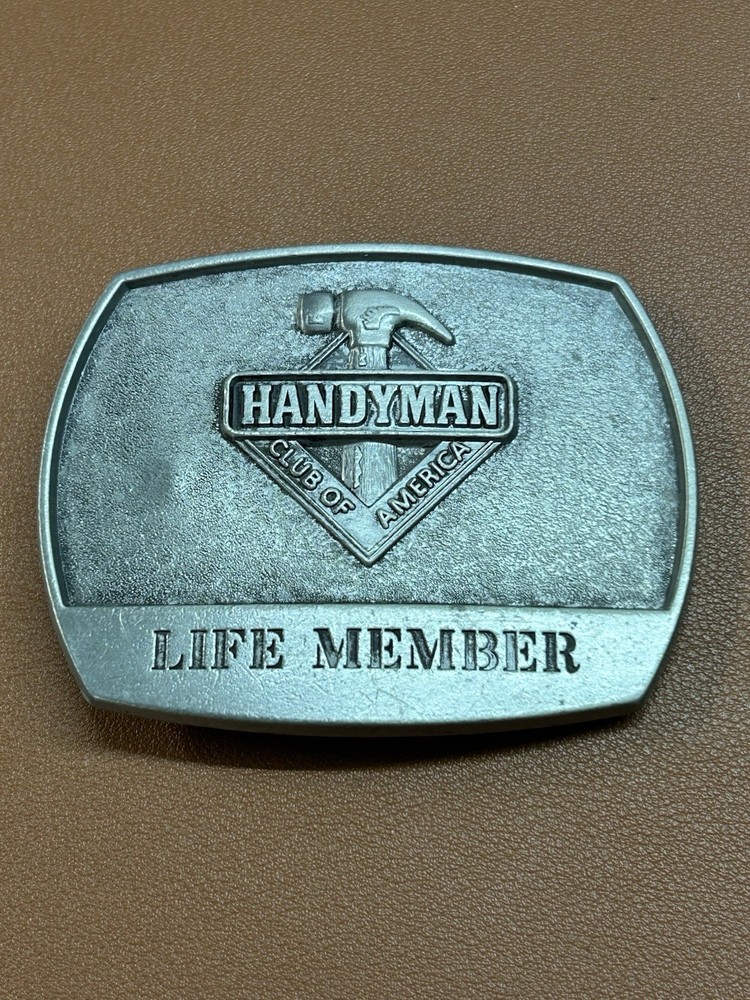 Vintage Belt Buckle Handyman Club Of America Life Member 1996 Father’s Day