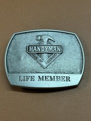 Vintage Belt Buckle Handyman Club Of America Life Member 1996 Father’s Day