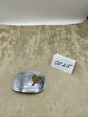 Vintage Belt Buckle Bronco Saddle Chrome 3.5”