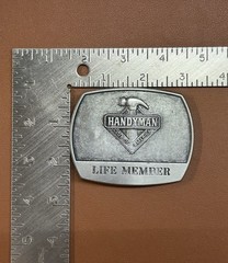 Vintage Belt Buckle Handyman Club Of America Life Member 1996 Father’s Day