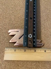 ZZ Top Belt Buckle Key Chain Metal Strong Sturdy Copper