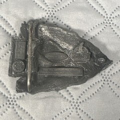 SISKIYOU Buckle Co 1988 Western Arrowhead Eagle Metal Pewter Belt Buckle Z80 USA