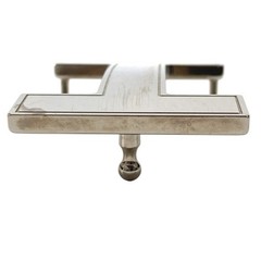 Hermes H Belt Logo Buckle Only Metal Silver