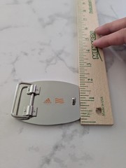Solid Metal Striped Adidas Belt Buckle