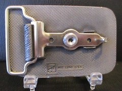 Mountain Bearing Gillette Wyoming Pewter Belt Buckle Vintage Collectible HitLine