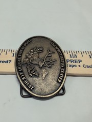NRA Whittington Center Belt Buckle 3rd Annual Trophy Elk Hunt Buck Deer 3.5×2.5