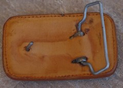 BELT BUCKLE Leather Cowboy Aztec Style High Quality Handcrafted in Mexico