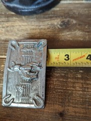 Vintage Justin Belts Belt Buckle Bronc Busting Horse Cowboy Rodeo Fort Worth TX