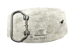 World War II Remembered Belt Buckle Silver Gold Tone 1992