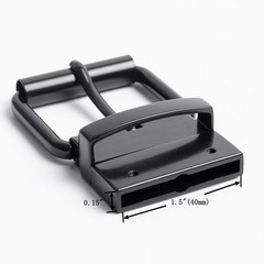 DJCAIZYY 1.5&Prime;(38mm-40mm) Belt Buckle Reversible Replacement 1.5&Prime;, Black
