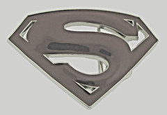 Superman Belt Buckle DC Comics Original Superhero Cosplay Costume Burgundy Metal