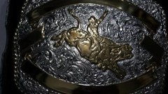 Crumrine Western Ribbon BULL RIDER Belt Buckle C04654