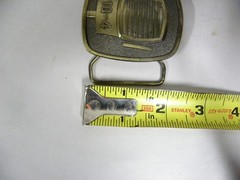Vtg 10-4 CB Radio Microphone Motif Belt Buckle Made by Lewis Buckles (A5)