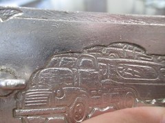 VINTAGE SEMI TRACTOR & TRAILER 1950&rsquo;S CAR HAULER HOOK FAST BELT BUCKLE