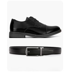 Ratchet Boy Belt With Snap Closure Adjustable For Casual And Formal Wear