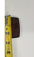 NIXON Mens Metal Faux Dark Wood Grain Black Logo Belt Buckle size Medium RARE!!