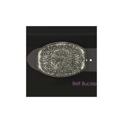 Flower tendrils meadows costume belt buckle silver buckle removable clasp