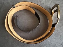 GUCCI Pre-Owned Vintage Gold Buckle Belt