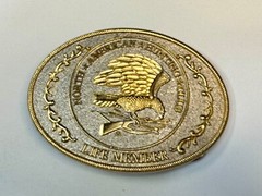 North American Hunting Club Life Member 2-Tone Belt Buckle, Perfect Gift Idea!