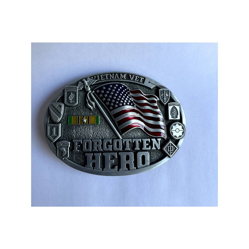 Vietnam Vet Forgotten Hero Belt Buckle