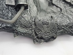 Vintage « I&rsquo;d Rather Be Hunting » Duck Hunter 1994 Green Pewter Belt Buckle