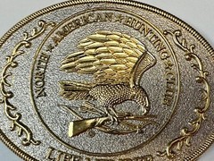 North American Hunting Club Life Member 2-Tone Belt Buckle, Perfect Gift Idea!