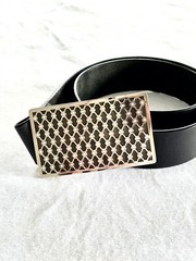 Unique Desinger Belt Buckels with real leather detachable strap